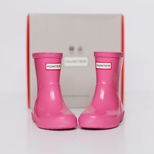 NEW Fuchsia Hunter Original Kids Rain Boots